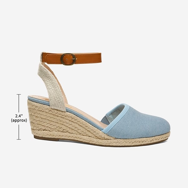 Low Wedge Espadrilles - LIGHT BLUE - 1